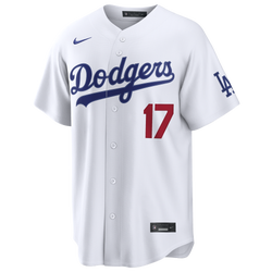 Men's - Nike Dodgers SO17 Home Jersey - White