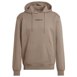 Men's - adidas TRF Linear Hoodie - Brown/Brown