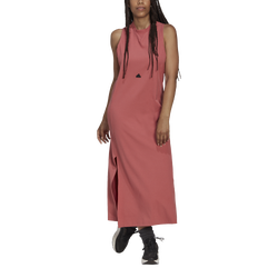 Women's - adidas Rib Dress - Wonder Red/Black