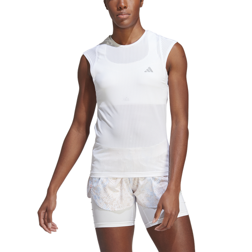 

adidas Womens adidas Fast Running T-Shirt - Womens White Size XL