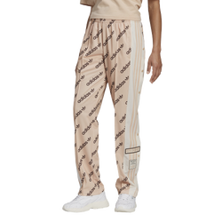 Women's - adidas Originals Logo Break Track Pants - Tan/Black