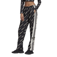 adidas Originals adicolor locked up logo track pants in white