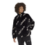 adidas Originals Logo Fur Jacket - Women's Black/White