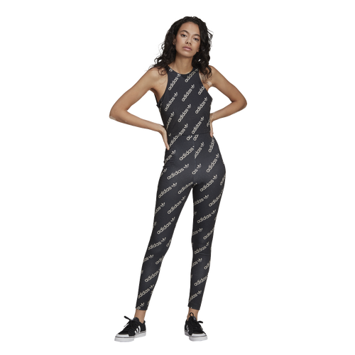 

adidas Originals Womens adidas Originals Logo Catsuit - Womens Black/White Size M