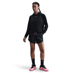 Women's - Nike Aja Dri-FIT Signature Shorts - Black/Laser Pink