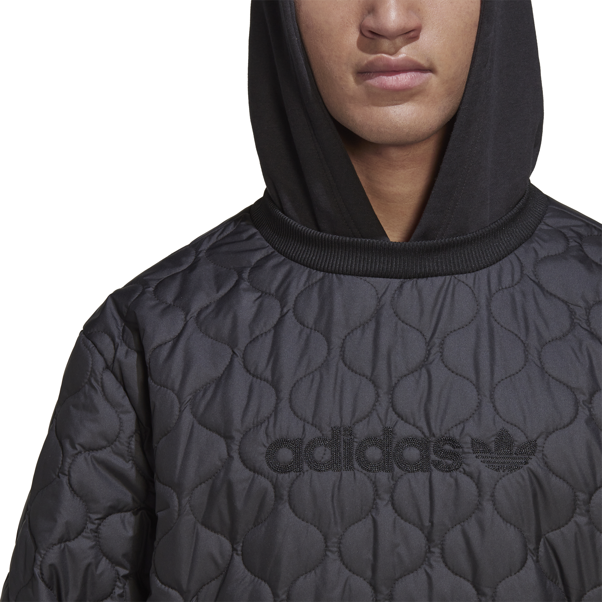 Adidas hotsell quilted hoodie