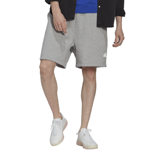 

adidas Mens adidas Fleece Shorts - Mens Medium Heather Grey/Medium Heather Grey Size S