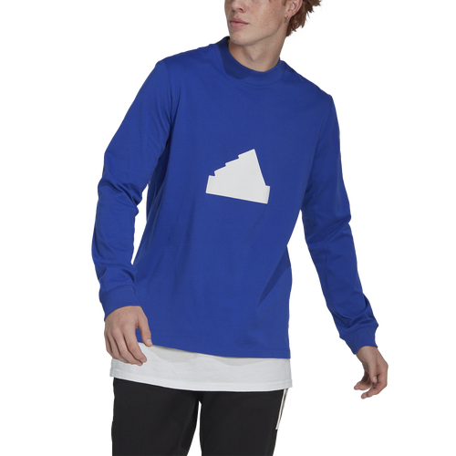 Shop Adidas Originals Mens Adidas Sportswear Long Sleeve T-shirt In Blue