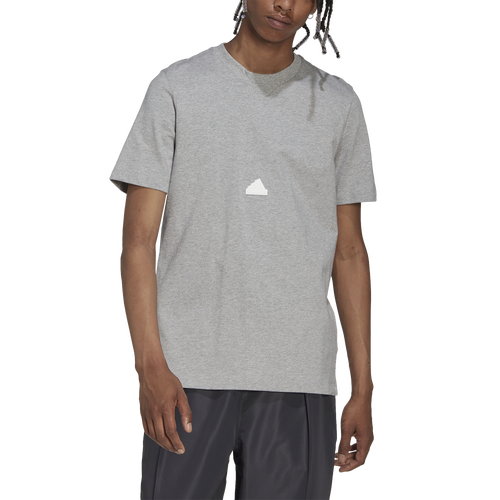 

adidas Mens adidas CL T-Shirt - Mens Medium Grey Heather/Medium Grey Heather Size L