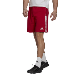 Men's - adidas Tiro Fleece Shorts - Red/White/Black