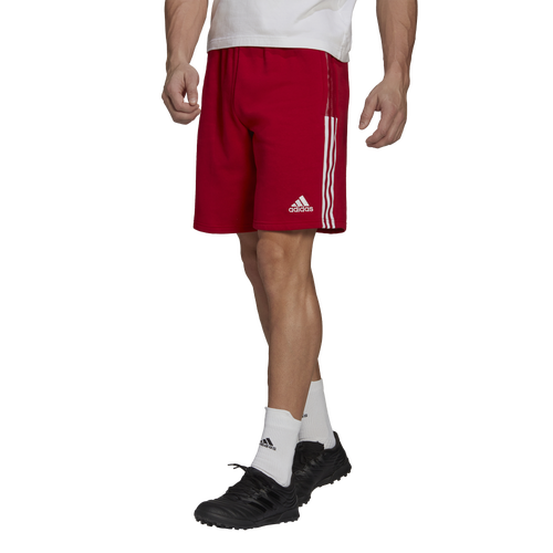 

adidas Mens adidas Tiro Fleece Shorts - Mens Red/White/Black Size S