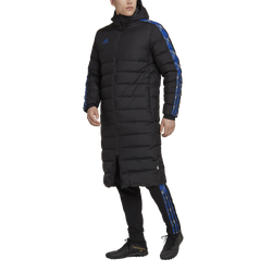 Men's - adidas Tiro Soccer Long Down Jacket - Black/Royal