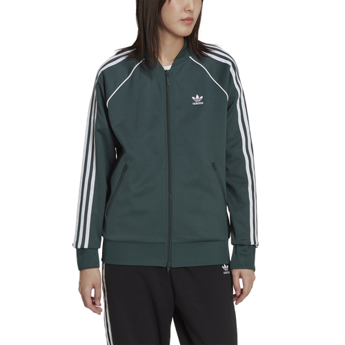 

adidas Originals Womens adidas Originals Superstar Track Jacket - Womens Green/White Size S
