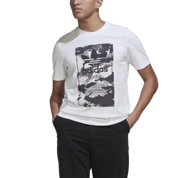 Men's - adidas Camo Tongue T-Shirt - White/Black