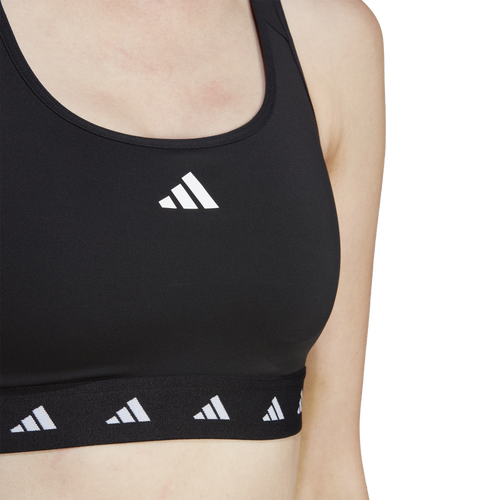 

adidas Womens adidas Techfit Power MS Bra - Womens Black/White Size XS