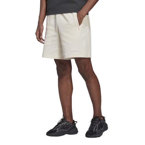 

adidas Originals Mens adidas Originals Tonal Waffle Shorts - Mens White/White Size XL