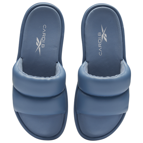 Shop Reebok Womens  Cardi Slides In Blue