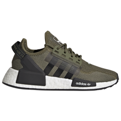 Boys' Grade School - adidas Originals NMD R1 V2 Casual Sneakers - Core Black/Focus Olive/White