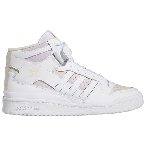 WOMENS - adidas Originals Forum Mid - Ftwr White/Bliss Orange