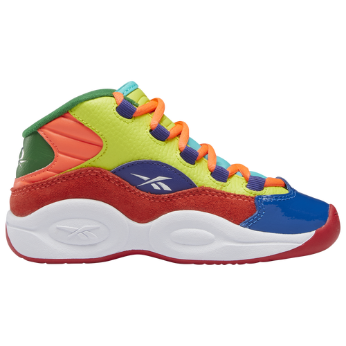 

Boys Preschool Reebok Reebok Question Mid Color Explosion - Boys' Preschool Basketball Shoe Multi/Multi Size 03.0