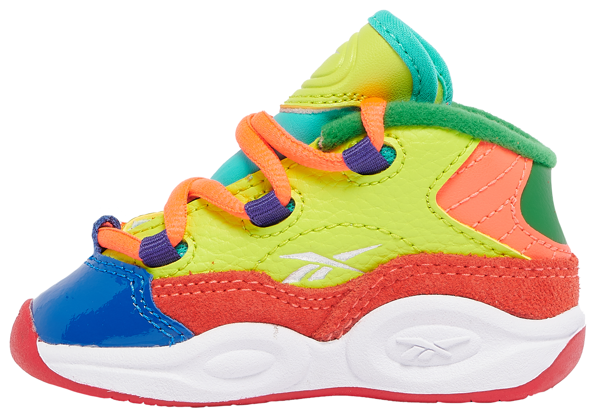 Reebok Footwear Kids Question Mid Shoes Junior Orgfla/Aciyel/Bolprp