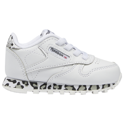 Girls' Toddler - Reebok Classic Leather Leopard - White/Black