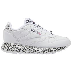 Girls' Grade School - Reebok Classic Leather SP - White/Black/Grey