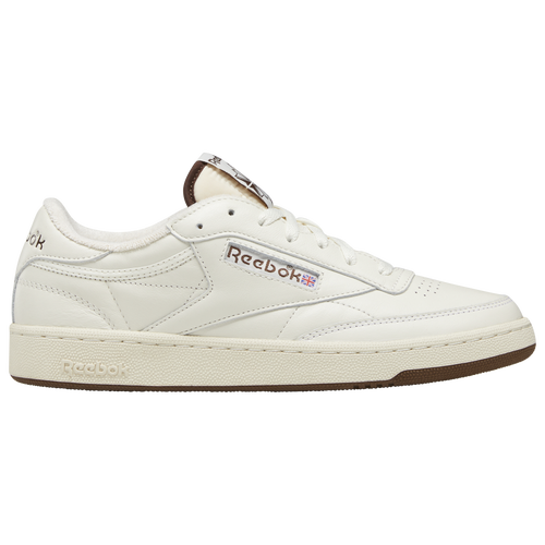 

Reebok Mens Reebok Club C 85 Vintage - Mens Running Shoes White/Brown Size 10.0