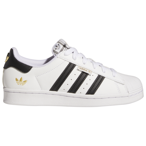 

Boys adidas Originals adidas Originals Superstar - Boys' Grade School Shoe White/Black/Gold Size 04.0