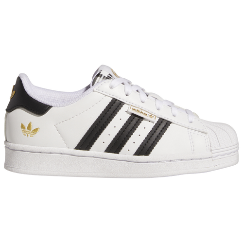 

adidas Originals Boys adidas Originals Superstar - Boys' Preschool Shoes White/Black/Gold Size 03.0