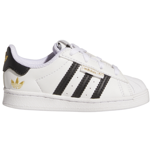 

Boys adidas Originals adidas Originals Superstar - Boys' Toddler Running Shoe White/Black/Gold Size 04.0