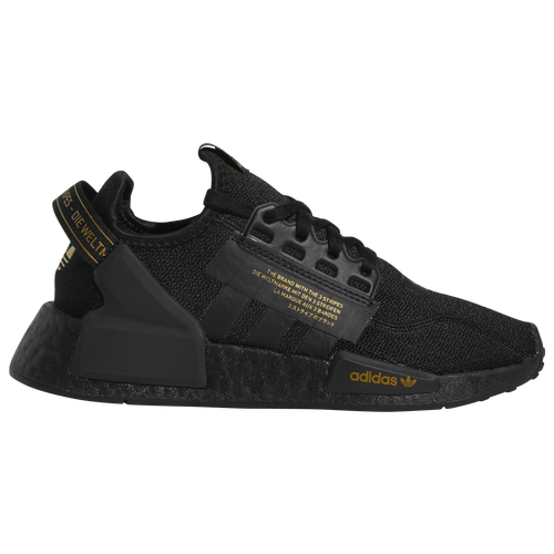 

adidas Originals NMD R1 V2 Casual Sneakers - Boys' Grade School Gold Metallic/Core Black/Core Black Size 06.5