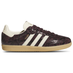 Women's - adidas Originals Samba OG - Maroon/Cream White/Gold Metallic