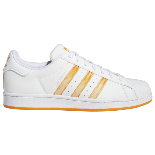 

adidas Originals Mens adidas Originals Superstar Casual Sneaker - Mens Basketball Shoes White/Orange Size 13.0