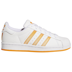 Boys' Grade School - adidas Originals Superstar - White/Orange