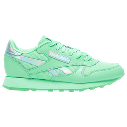 Girls' Grade School - Reebok Classic Leather - Mint/Silver