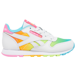 Girls' Preschool - Reebok Classic Leather Rainbow - White/Multi