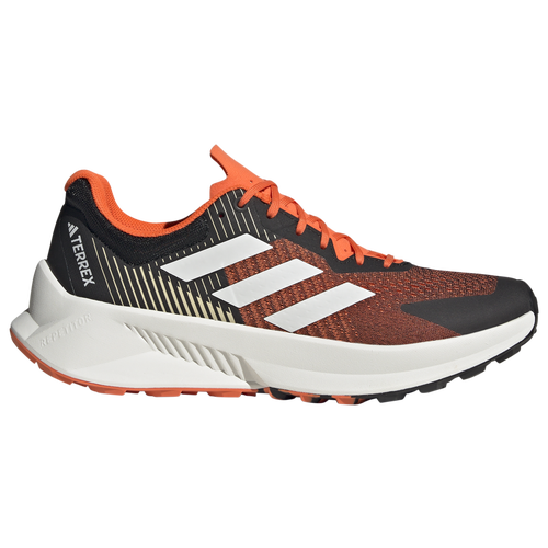 

adidas Mens adidas Terrex Two Flow 2.0 Trail - Mens Running Shoes Core Black/Crystal White/Impact Orange Size 12.0