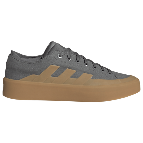 

adidas Mens adidas Znsored Low - Mens Running Shoes Grey Four/Gum Size 09.5