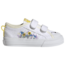 Girls' Toddler - adidas Originals Nizza - White/Yellow