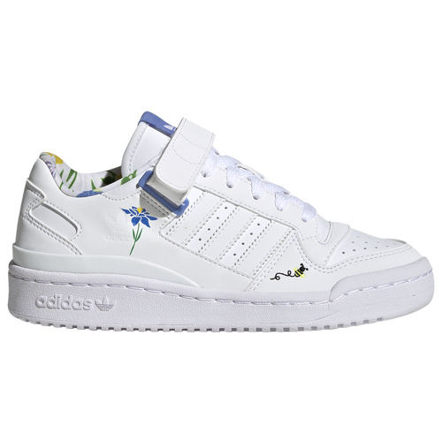 Adidas Originals Kids' Girls Adidas Forum Low In White/yellow