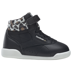 Girls' Toddler - Reebok Freestyle High Leopard - Black/Beige/Tan