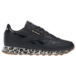 Girls' Grade School - Reebok Classic Leather - Black/White