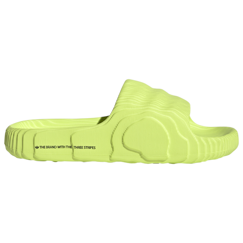 Adidas Originals Adilette 22 Slide Sandals In Solar Yellow/solar Yellow/black