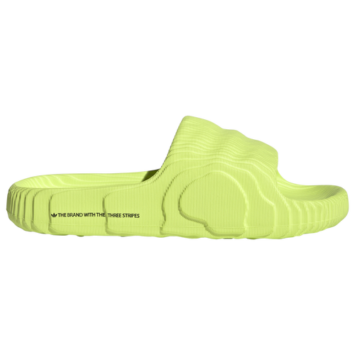 Adidas Originals Adilette 22 Slide Sandals In Solar Yellow/black