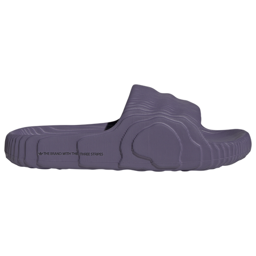 Adidas Originals Mens  Adilette 22 Slides In Tech Purple/tech Purple/core Black