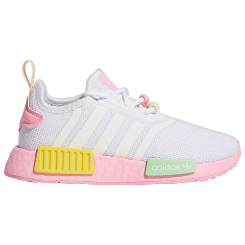 

adidas Originals adidas Originals NMD R1 - Girls' Preschool White/Pink/Multi Size 3.0