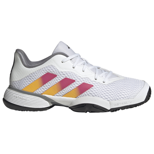 

adidas Boys adidas Barricade Tennis Shoes - Boys' Grade School Running Ftwr White/Solar Gold/Lucid Fuchsia Size 05.0