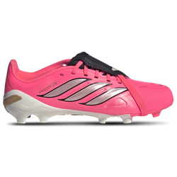Boys' Grade School - adidas Predator League Fold-Over Tongue Firm Ground - Thermal Chrome/Core Black/Solar Turbo