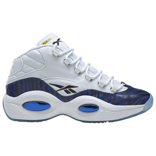 

Reebok Mens Reebok Question Mid Panini - Mens Shoes White/Blue/Black Size 09.0